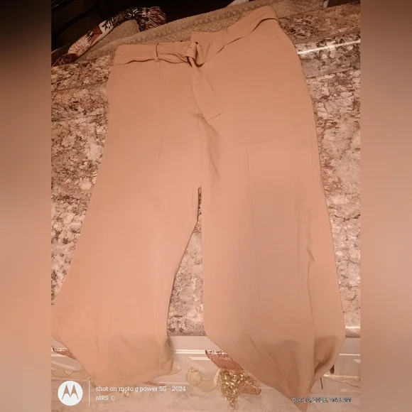 Ophelia Roe Women's Slacks Size 14 Like New Coco Taupe - Picture 7 of 7